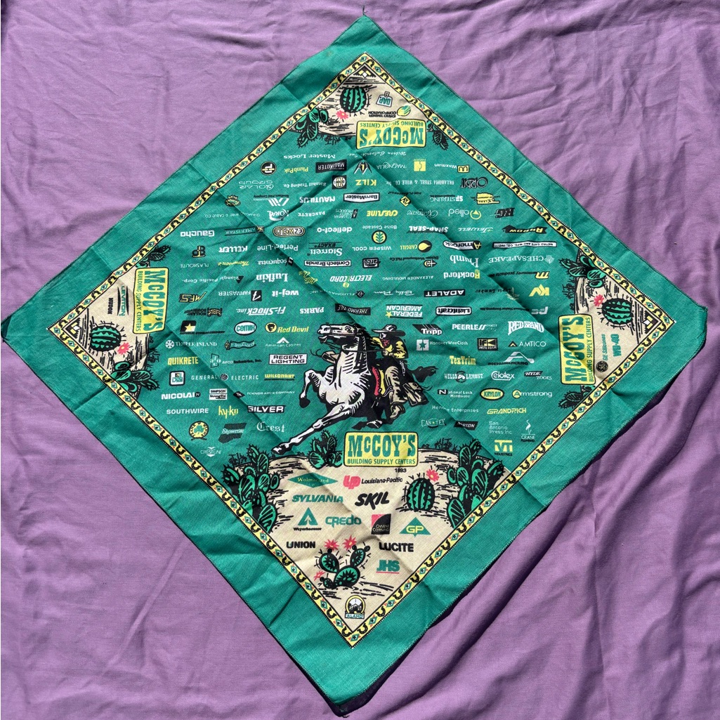 Vtg Mccoys Building Supply Center Bandana